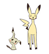 ミミッキュとピカチュウ