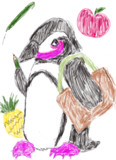 流行りに乗って、PPAPを描いてみた