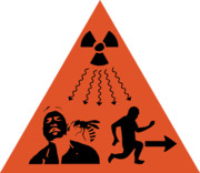 放射性廃棄物には気をつけよう！.caution