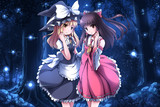 魔理沙と霊夢のツーショット！