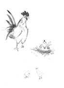 2017年 干支のニワトリ 酉