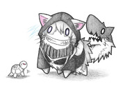 ベンジャミン提督とレ級ネコ