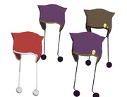 【アクセサリ配布】猫耳ニット帽（ポンポン付き）