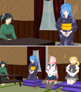 目と目が合う、耳と耳が触れる。手と手が触られ…。