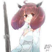 きりたんがイゼッタのコスプレをしてくれました