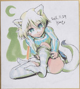 今日の色紙＃115「いいニーハイ、二パ」