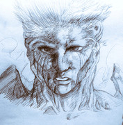 27分シャーペンで描いたうろ覚えの戸愚呂100%