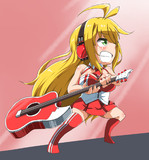 ギターで殴る。