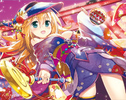 新春:振袖ブラックマジシャンガール