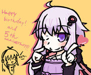 ハッピーバースデーゆかりさんめでたい5周年の日