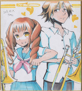 今日の色紙＃135「浦田愛衣＆野口ヒデリ」