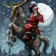 サンタが街に攻（や）ってくる