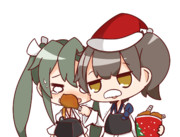 ターキーを無理やり食べさせる加賀さん。