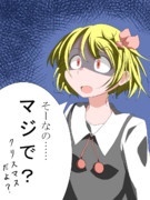 素で驚くルーミアちゃん