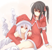 黒＆白サンタコス