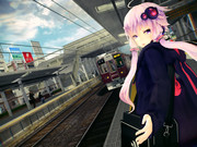 「……電車、来ましたよ。」