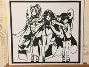 【切り絵】東北三姉妹
