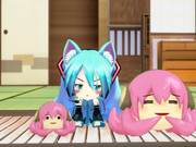 謎のいきものとでっかい獲物ちっさい獲物