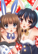 バニーサンタコスっぽいジョゼ＆定ちゃん