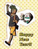 今年の年賀絵でした。