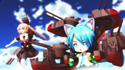 【MMD艦これ】謎と村雨嬢・謎の戦艦編