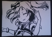 【切り絵】黒澤ルビィ 切ってみた