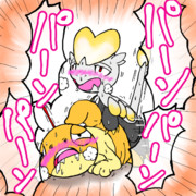 ジャラコ♂くんとズルッグ♀ちゃん