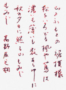 貞政少登 先生 の書 を臨模