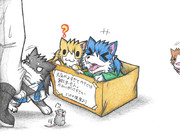 飛龍ネコと蒼龍犬