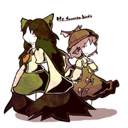 【第十三回東方人気投票】みすちー&お空【支援絵】