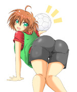 練習中、ボールが植え込みに吹っ飛んだ⇒「ボールあった！」