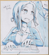 今日の色紙＃156「後輩ちゃん」