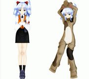 【MMD】ルリルリ抱き枕カバー風