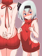 例のセーター妖夢ちゃん