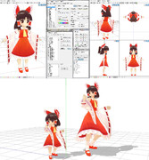 モンテコア式ちび霊夢 【MMDちび化モデル配布】