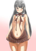 例のセーターを磯風に