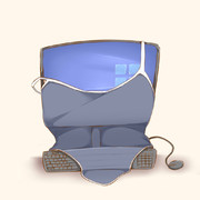 PCにスク水着てもらった！！