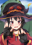 画面内で絶体絶命中のめぐみん