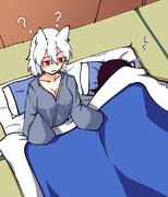 目が覚めたら隣に上司が寝ている哨戒天狗の図