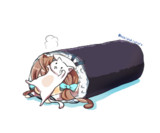 恵方巻きに咥えられるエラー娘04