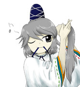 髪の毛を結び直す布都ちゃん