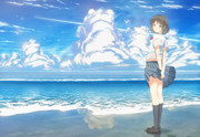 砂浜 ニコニコ静画 イラスト