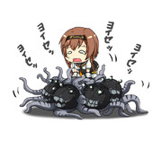 深海忌雷に拉致られる照月さん