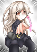 構えを取る菊月