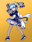 狐耳モング尻尾メイドロゼ