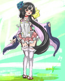 ゴス和服ぽい少女