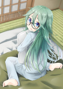 布団一枚に枕2つ置いてお風呂入ってたら、布団２枚になってた・・・