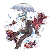 血潜り林檎と金魚鉢男 ニコニコ静画 イラスト