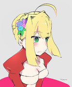 ③花を添えてあげると大人しくなるネロ