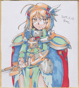 今日の色紙＃195「女クルセイダー」